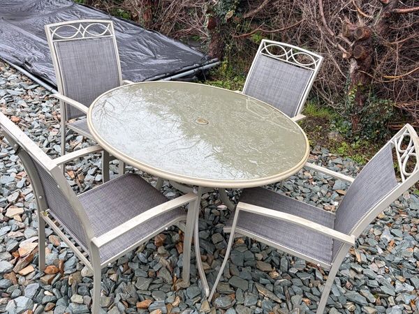 garden table + 4 chairs set - Main image