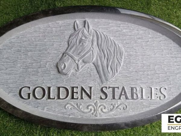 Natural stone house signs, Memorials, Headstones. - Main image