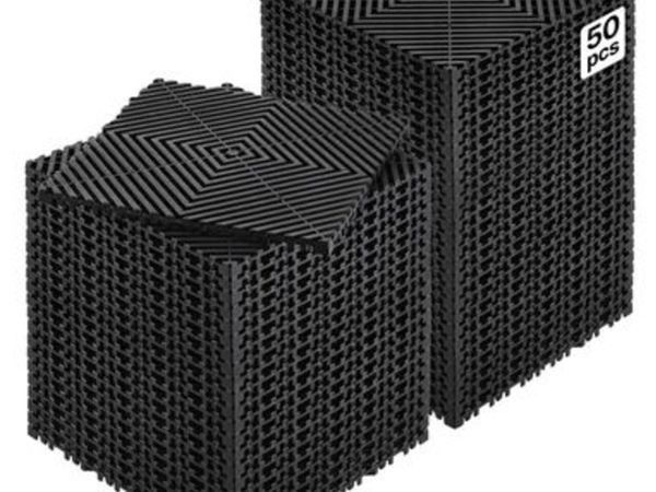 Interlocking Drainage Mat, 12” x 12” Modular - Main image