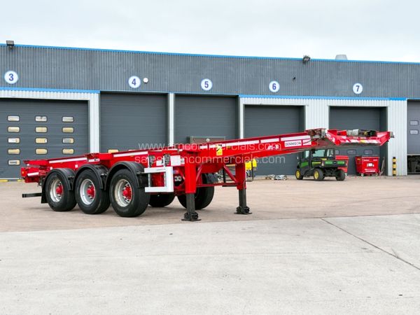 2021 DENNISON SLIDING SKELETAL TRI AXLE TRAILER - Main image