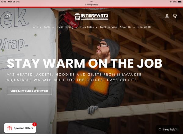 Milwaukee Hexon Heated Clothing. - Main image