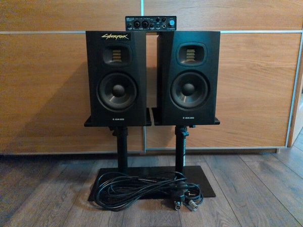 Adam Audio T5V Studio Monitors (pair), Steinberg UR22C, Stands & Cables - Complete Home Studio Bundle - Main image