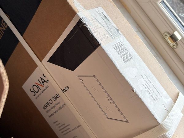 Sonas " Aspect" Shower Door Brushed Nikel - Main image