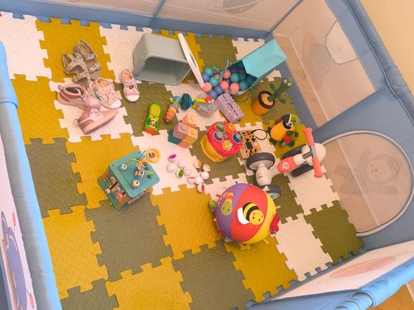 Large Baby & Toddler Bundle – Playpen, Toys, Shoes - Main image