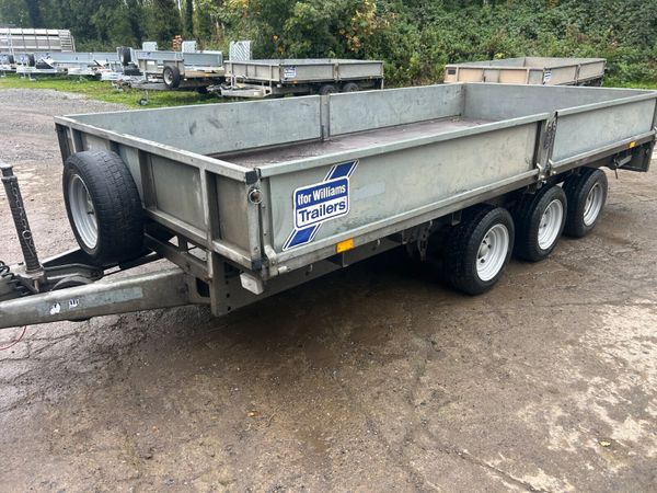 Ifor Williams 14x6.6 Tri Axle Dropside Trailer - Main image