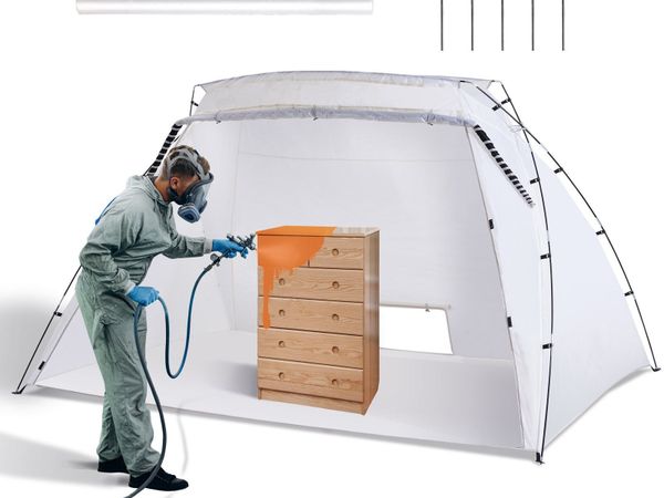 3.0m x 2.1m x 1.8m Portable Spray Paint Tent with - Main image