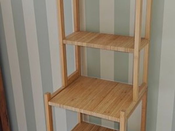 Ikea Bamboo Shelving Unit (Fully Assembled and half the price of new on Ikea website) - Main image
