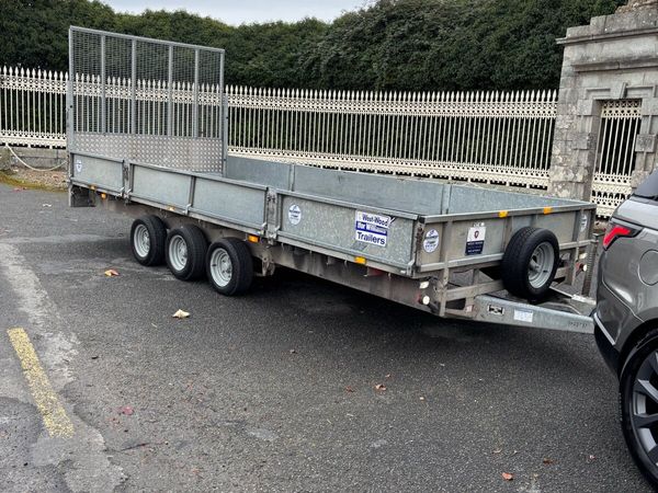 Ifor Williams 18x7 Tri Axle Dropside High Ramp - Main image
