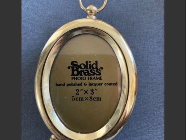 Vintage Solid Brass Picture Frame - Main image