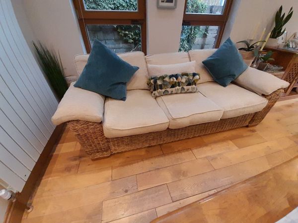 Sofa, armchair and matching cabinet rattan - Main image