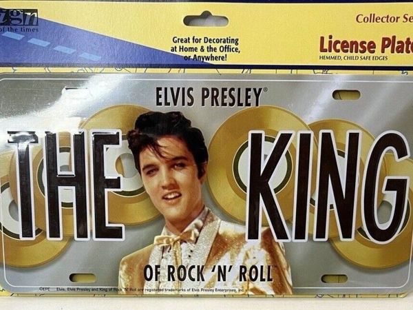 Elvis, Gold Disc License Plate, Free Post - Main image