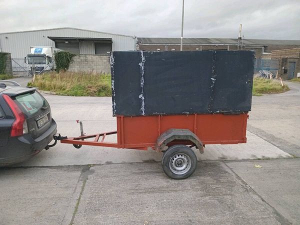 7 by 4 fatury made storage trailer removedabel top - Main image