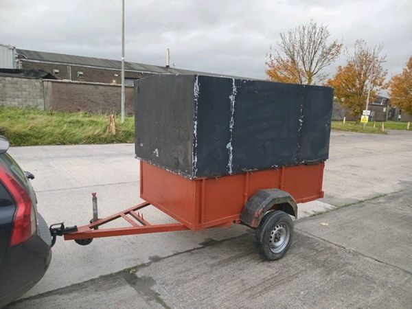 7 by 4 fatury made storage trailer removedabel top - Main image