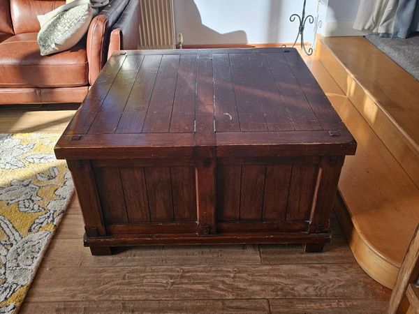Solid Wooden Coffee Table with Storage - Main image