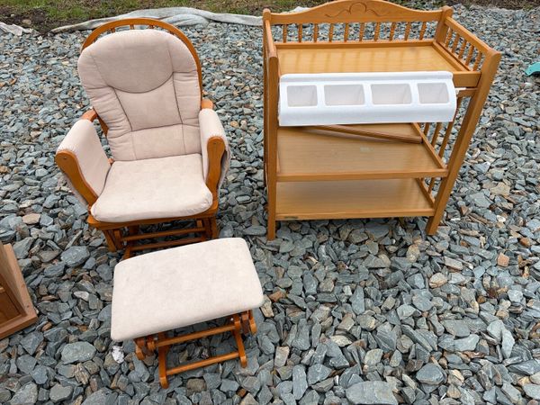 swing nuring chair + stool + changing table / bath - Main image