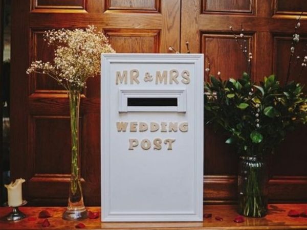 Handcrafted wedding post box for hire. €50 local c - Main image