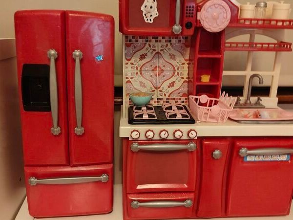 Our Generation Kitchen and fridge - Red - Main image