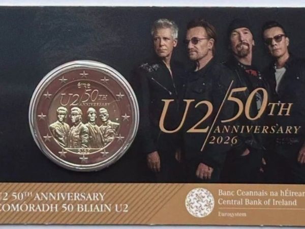 Ireland U2 2 euro commemorative coin 2026 - Main image