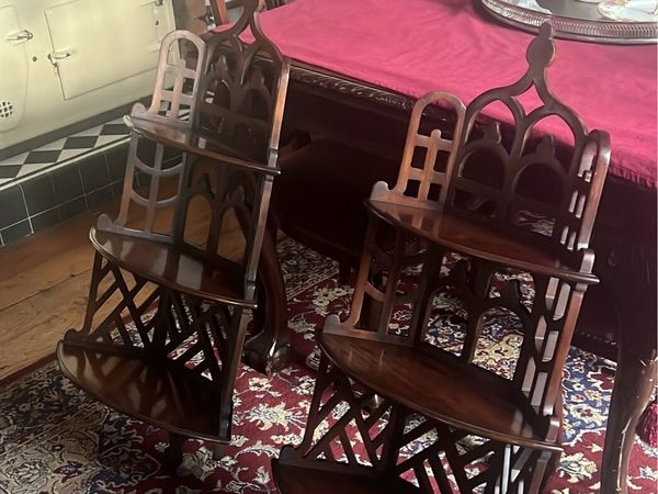 Stunning Pair Wall Mountable Whatnots - Main image
