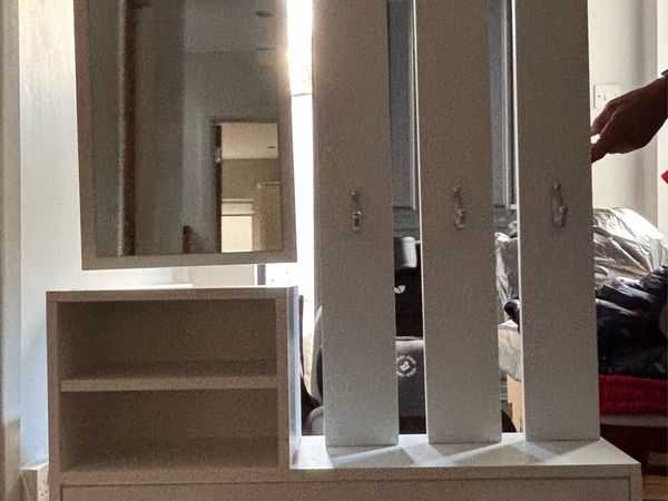 Hallway Furniture Set with Mirror and Shoe Storage - Main image