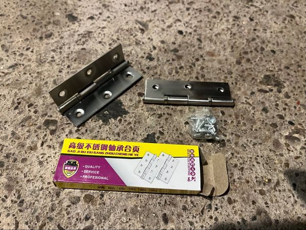 20 Pairs of Metal Cabinet & Cupboard Hinges – New - Main image