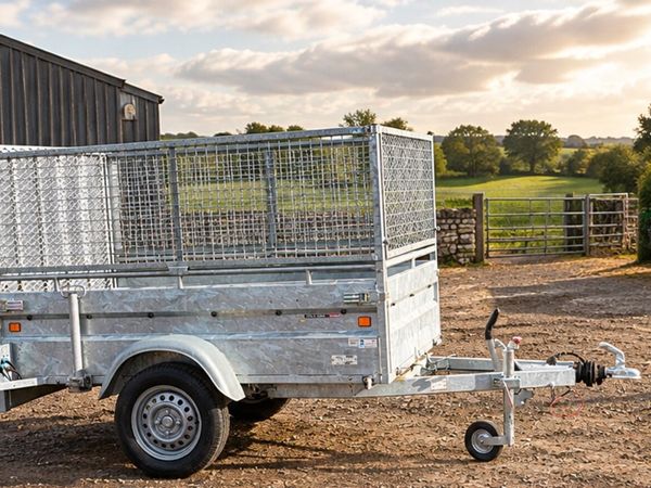 2025 lidre 7”2 ft x4”2 ft single axle mesh trailer - Main image