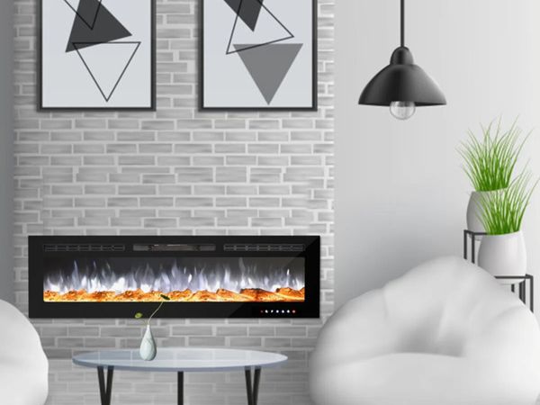 Electric fireplace for media wall - Main image