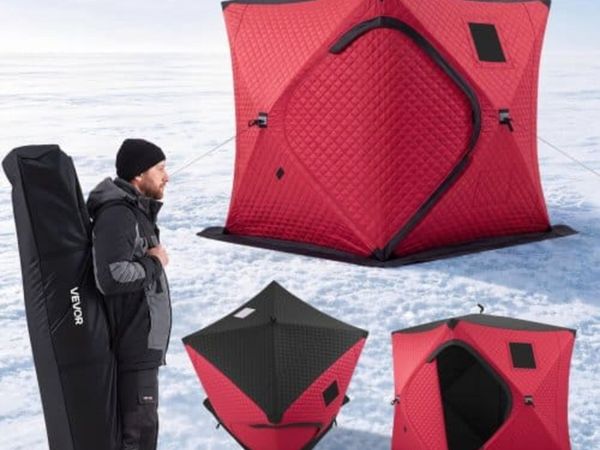 Pop Up Ice Fishing Tent 3-4 Person 1.8 x 1.8 x 2 m - Main image