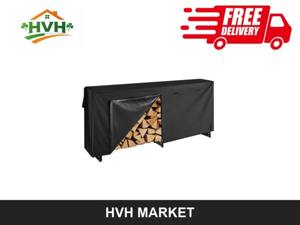 Firewood Rack with Waterproof Cover 257cm - Main image