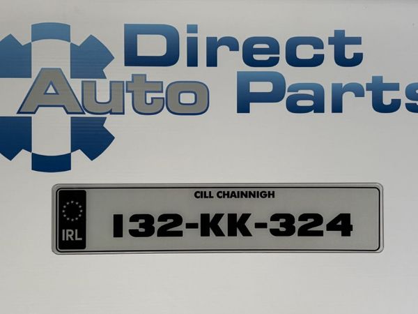 DAP07 Style Oblong Number Plates x 2 - Main image