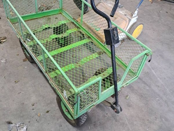 Yard sweeper and trolley - Main image