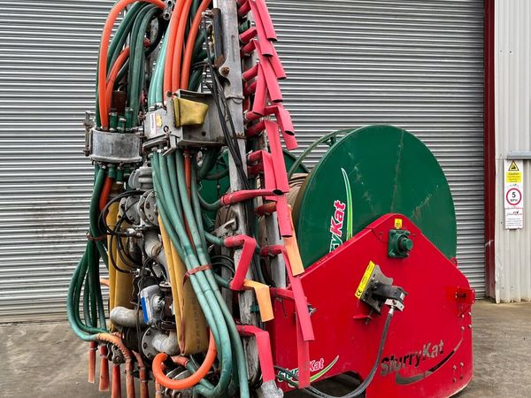 12m Slurrykat Umbilical Dribble bar, Reel & Hose - Main image