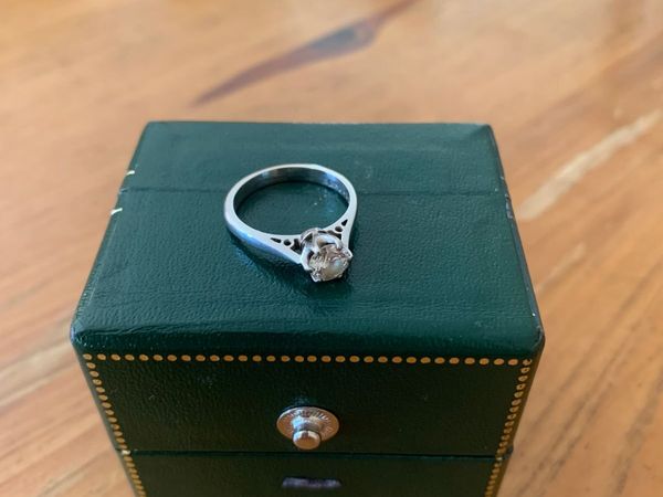 White Gold Diamond Solitaire Ring 1 x 18ct - Main image