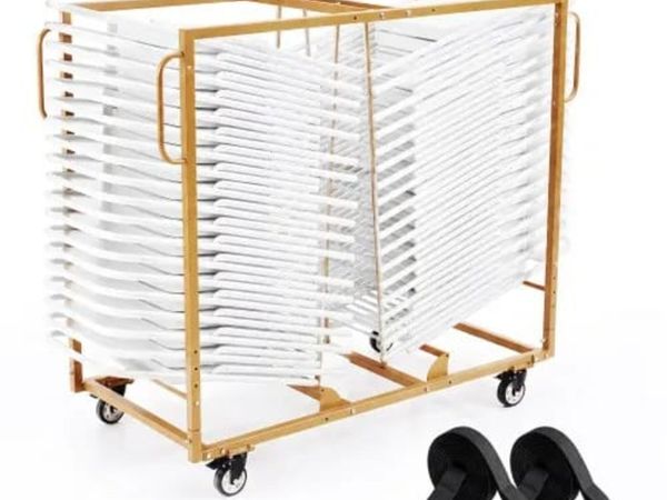 Folding Chair Cart 226.8kg Capacity for 40 Chairs - Main image