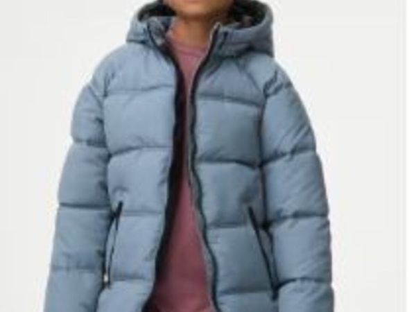 Marks & Spencer Kids' Blue and Grey Coat - Main image