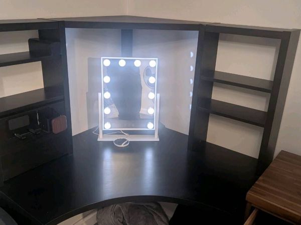 Ikea Corner Makeup Desk with Storage - Main image