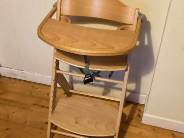 Wooden Baby High Chair with Removable Tray - Main image