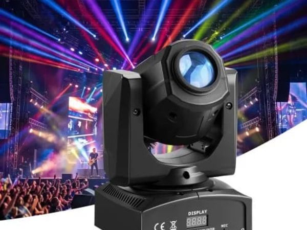 LED Moving Head Lights, 30W RGB Stage Lights DJ Li - Main image