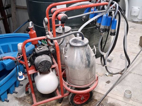Portable milking machine double - Main image