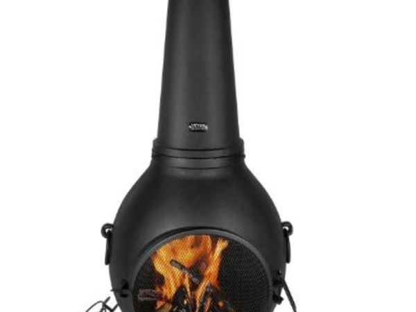 Chiminea, 22 Inch Outdoor Wood Burning Firepit, - Main image