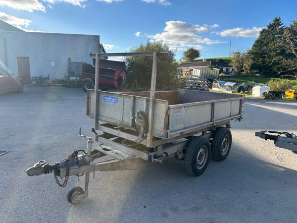 ifor williams 8ft tipping trailer dropside - Main image