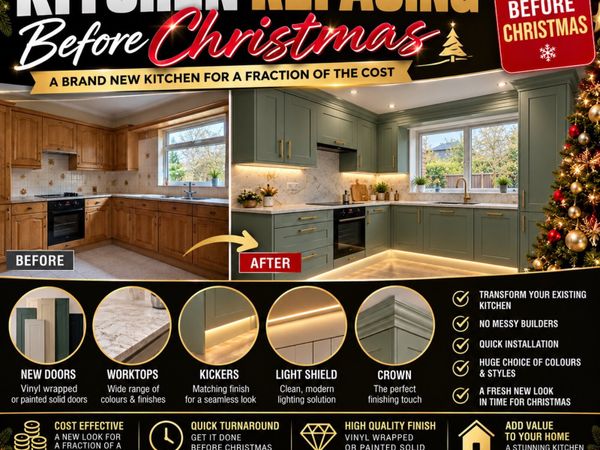 Kitchen refacing before Christmas - Main image