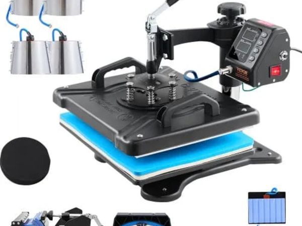 Heat Press Machine 38 x 30 cm 10-in-1 Heat Transfe - Main image