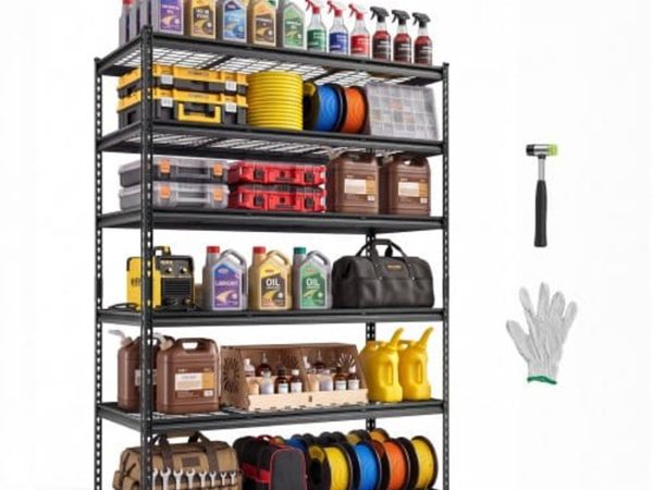Storage Shelves, 6-Tier 1633 kg Garage Shelving 14 - Main image