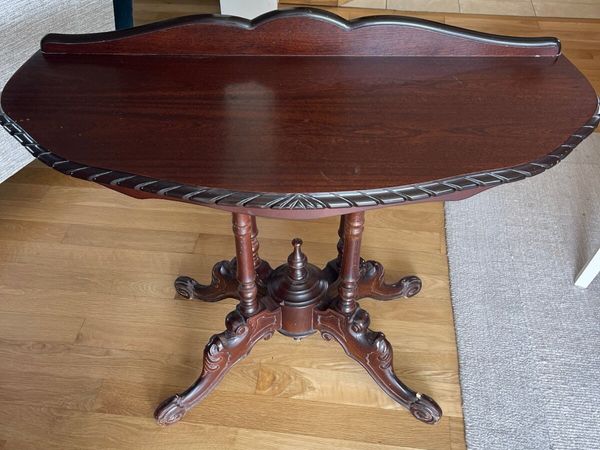Vintage Mahogany Hall Table & Matching Mirror - Main image