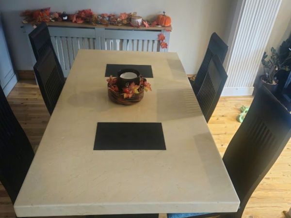 Table & 6 chairs, matching sideboard - Main image