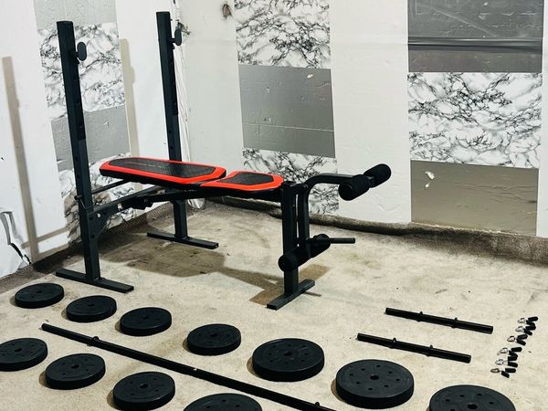 STURDY ADJUSTABLE WEIGHT BENCH WEIGHTS BARS - Main image