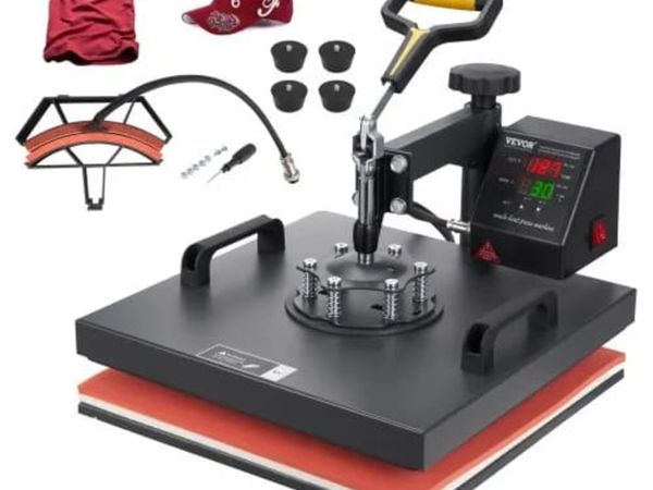Heat Press Machine 38 x 38 cm 2-in-1 Clamshell Sub - Main image