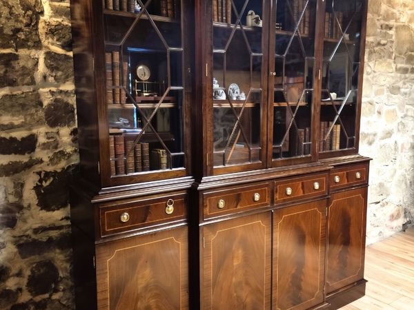 Large Vintage Mahogany Display Bookcase - Main image