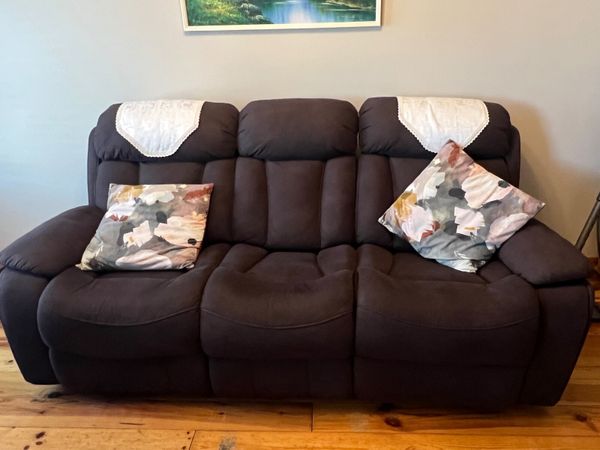 3 -2-1 Sofa suite chocolate brown - Main image